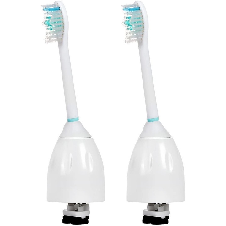 Set de rezerve pentru periuta de dinti E-Cron Power, Compatibile cu seria E Philips Sonicare, 2 bucati