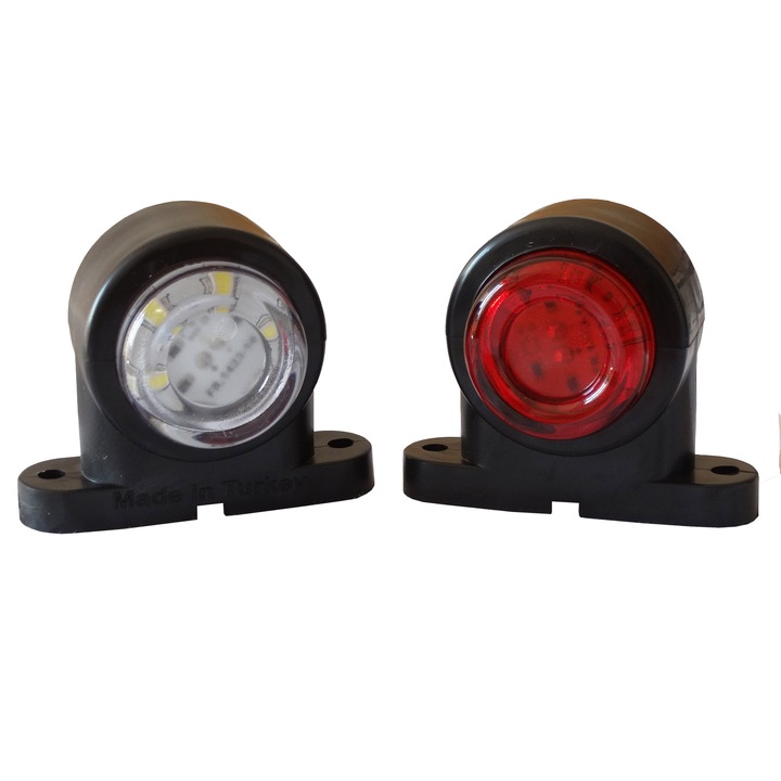 Lampa Mini 16 LED Lumină de poziție pentru camion, remorcă, TD Shipping, Culoare - roșu, alb