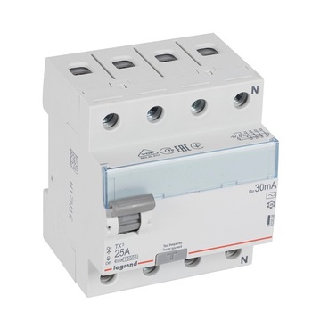 Siguranta cu diferential 3P+N 25A 30MA Legrand,cod 402062 Siguranta cu diferential 3P+N 25A 30MA Legrand,cod 402062