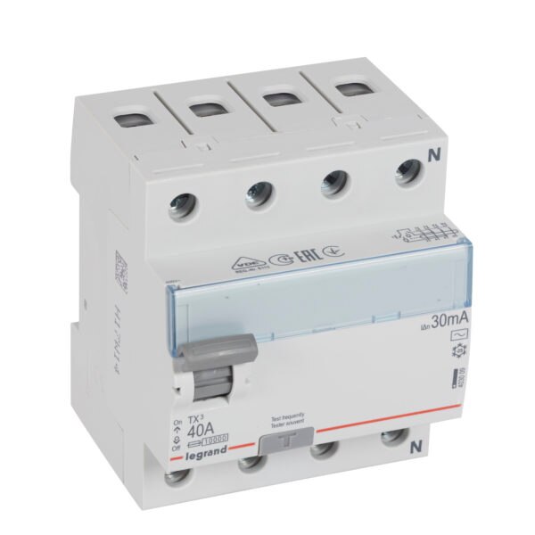 Siguranta cu diferential 3P+N 40A 30MA Legrand,cod 402063