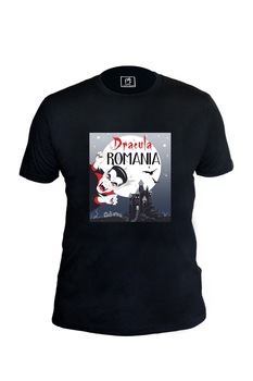 Tricou din bumbac, Magnetella, S, Dracula - amurg, Unisex, Negru Tricou din bumbac, Magnetella, S, Dracula - amurg, Unisex, Negru