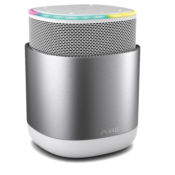 Преносима тонколона Pure DiscovR Bluetooth Alexa Music Discovery Сребрист