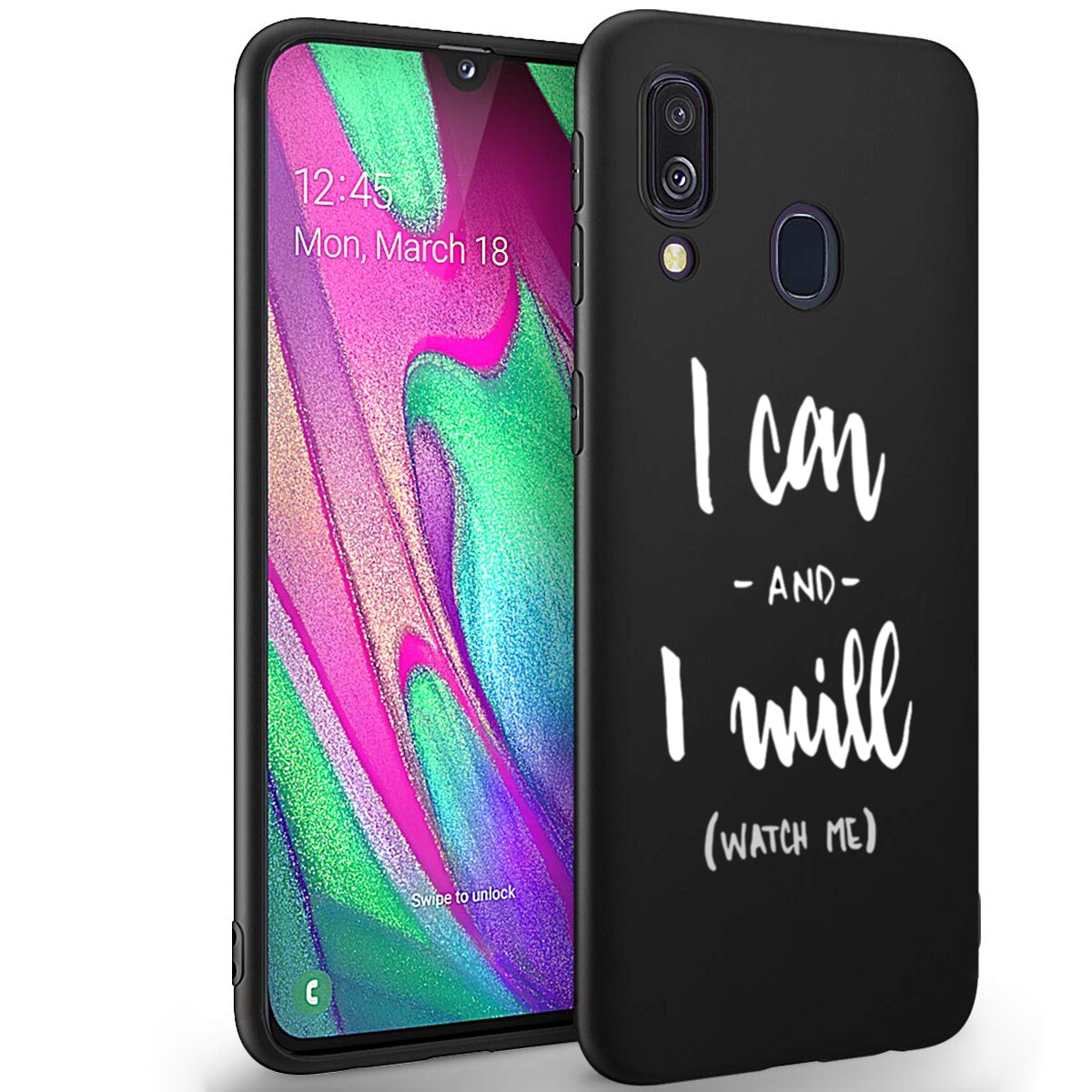 Husa +Floie de sticla Samsung Galaxy A50 - Silicon Matte TPU I Can