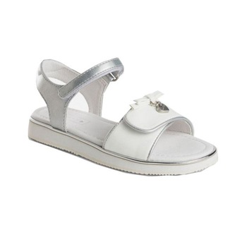 Sandale cu fundita, fete, Mayoral, Alb, marime 31 Sandale cu fundita, fete, Mayoral, Alb, marime 31
