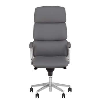 Scaun directorial California, piele naturala, Gri inchis Scaun directorial California, piele naturala, Gri inchis