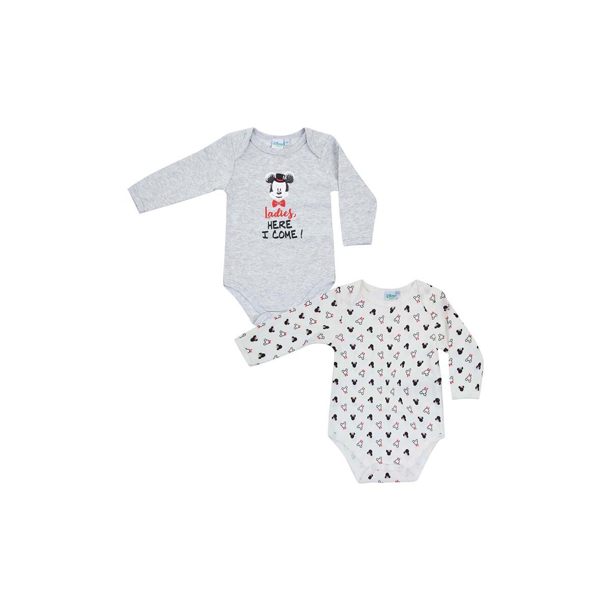 Set 2 body bebe, DIsney, Mickey Ladies here i come, alb/gri