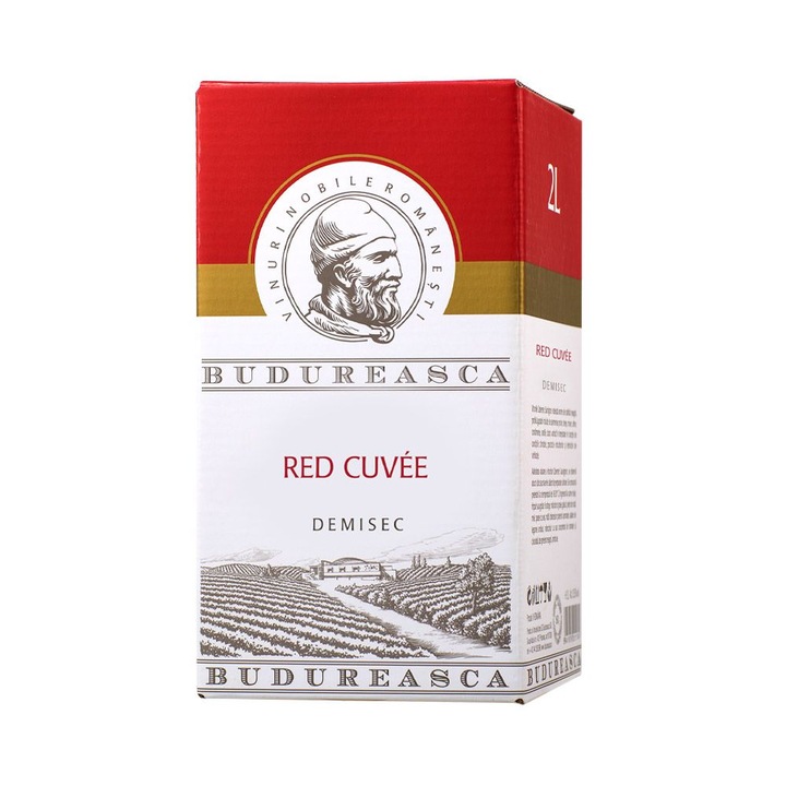 Vin Rosu Red Cuvee Budureasca Bag in Box 2L