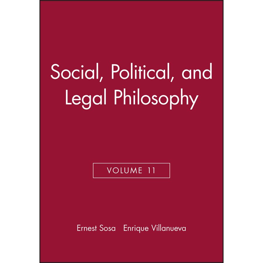 Social, Political, and Legal Philosophy de Ernest Sosa