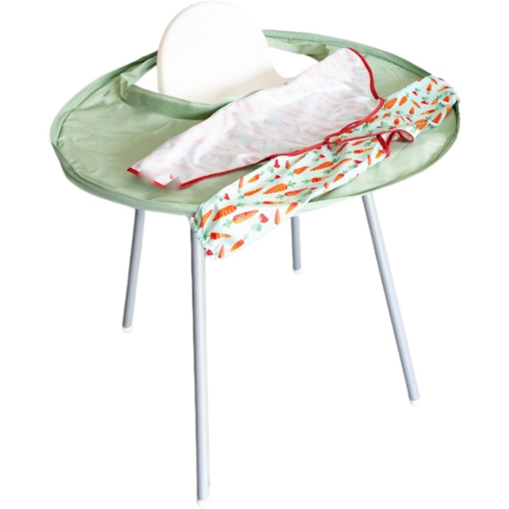 Etetőkészlet - Előke és tálca (Játékos sárgarépa)