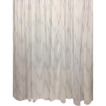 Perdea alba 300x245cm joc de linii in doua nuante de albastru, cu rejansa by Liz Line - RD1423 Perdea alba 300x245cm joc de linii in doua nuante de albastru, cu rejansa by Liz Line - RD1423