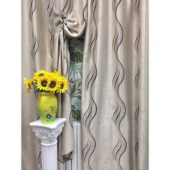 Set draperie, Cinnabar Waves 400x245cm beige, black-out by Liz Line - DP964 Set draperie, Cinnabar Waves 400x245cm beige, black-out by Liz Line - DP964
