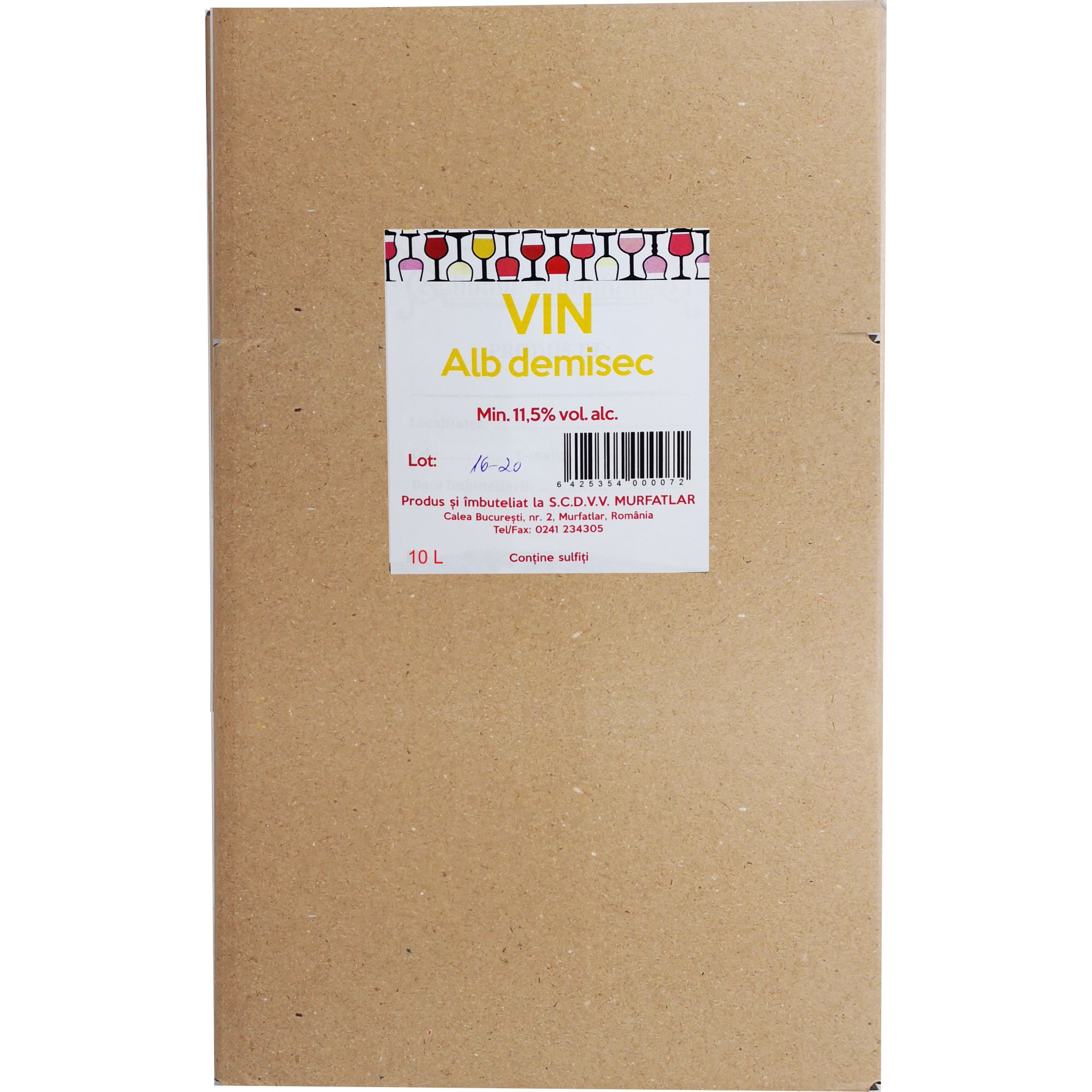 Vin alb demisec, Statiunea Murfatlar, BIB 10L