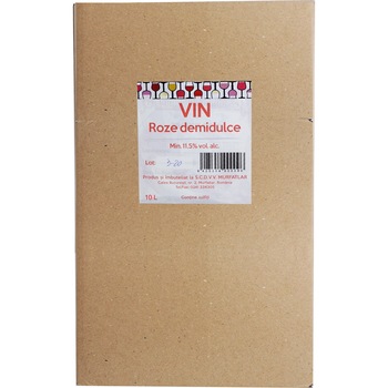 Vin roze demidulce, Statiunea Murfaltar, BIB 10L Vin roze demidulce, Statiunea Murfaltar, BIB 10L