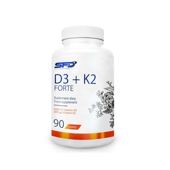 Supliment alimentar, Vitamina D3 plus K2, SFD D3 + K2 Forte - 90 comprimate ( 90 doze) Supliment alimentar, Vitamina D3 plus K2, SFD D3 + K2 Forte - 90 comprimate ( 90 doze)