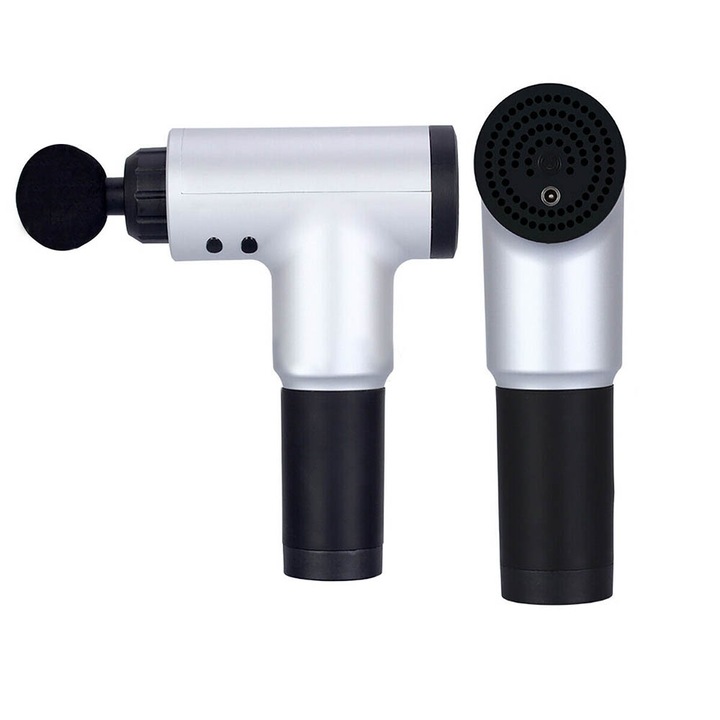 Масажен уред Timeless Tools, Масажен пистолет, 4 сменяеми глави, Захранващ кабел