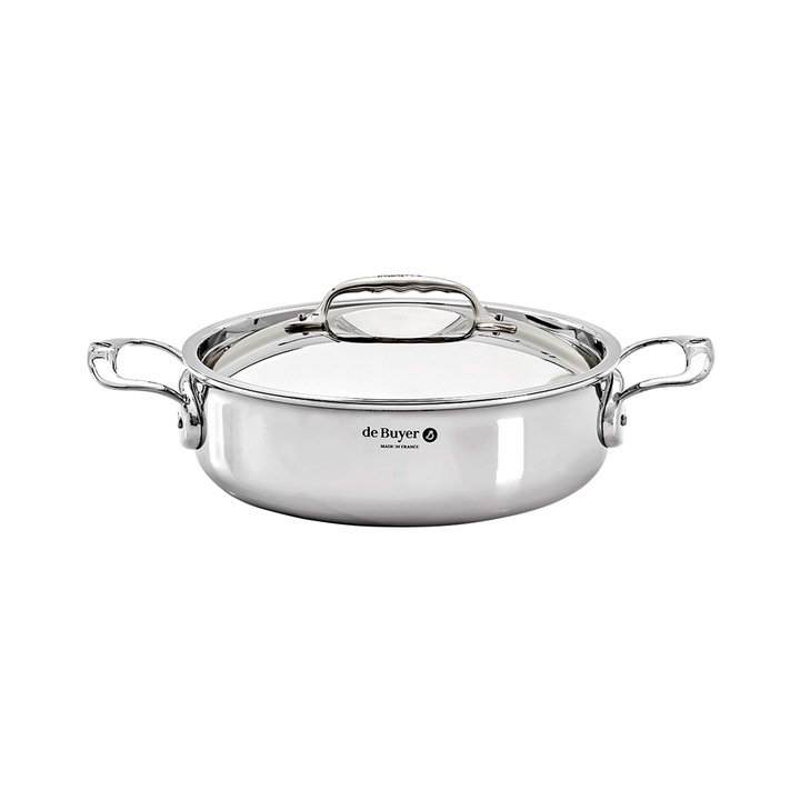 Тиган за соте с 2 дръжки 5-Ply, 24 cm/3 l, неръждаема стомана, "Affinity" - de Buyer