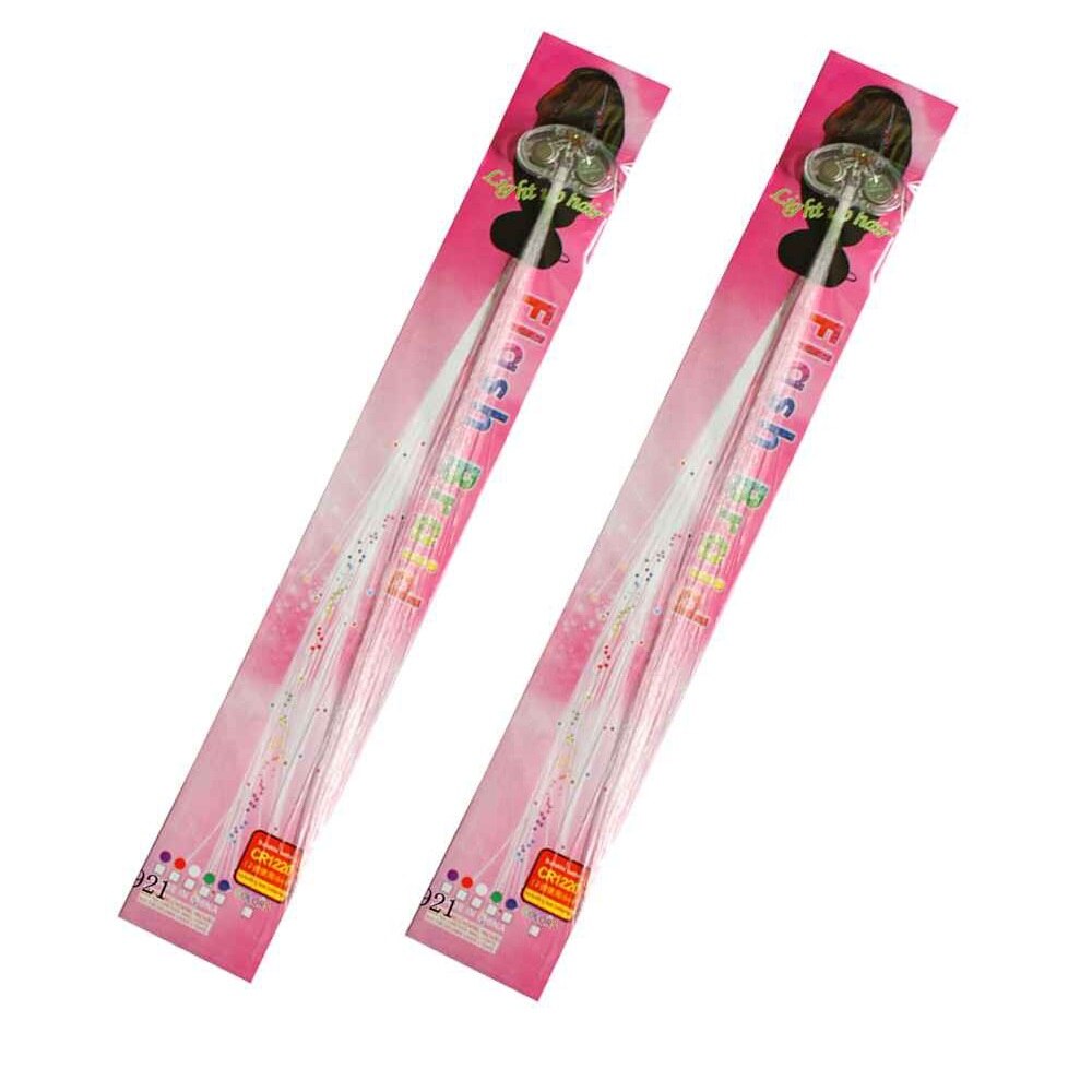 Set 2 Suvite par din fibra optica cu LED, LRTM, X10 multicolor