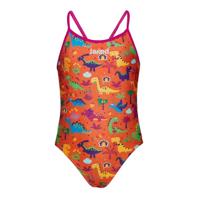 Costum inot Jaked fete DYNOS MOOD, portocaliu, 8 ANI, marime 24-26 INTL