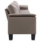 Canapea cu 5 locuri, vidaXL, 310 x 70 x 75 cm, Textil, Maro deschis