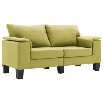 Canapea cu 2 locuri, vidaXL, 145 x 70 x 75 cm, Poliester, Verde Canapea cu 2 locuri, vidaXL, 145 x 70 x 75 cm, Poliester, Verde