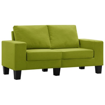 Canapea cu 2 locuri, vidaXL, 145 x 70 x 75 cm, Textil, Verde Canapea cu 2 locuri, vidaXL, 145 x 70 x 75 cm, Textil, Verde