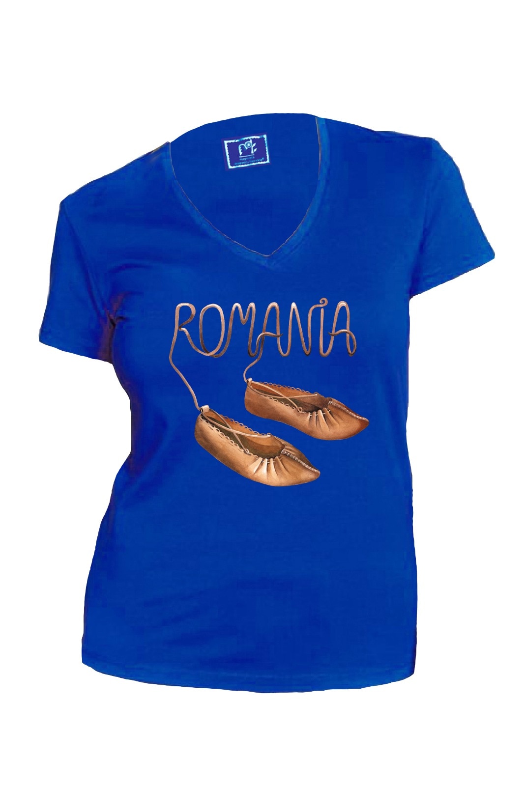 Tricou din bumbac, Magnetella, XS, Opinci, Albastru