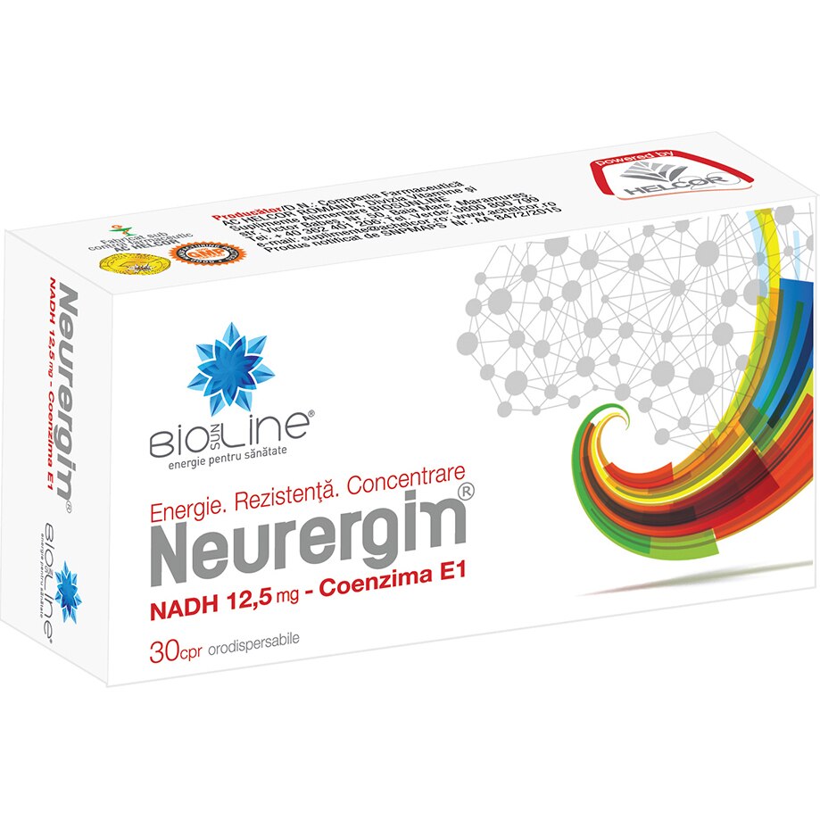 Supliment alimentar Neurergin, BioSunLine, 30 comprimate
