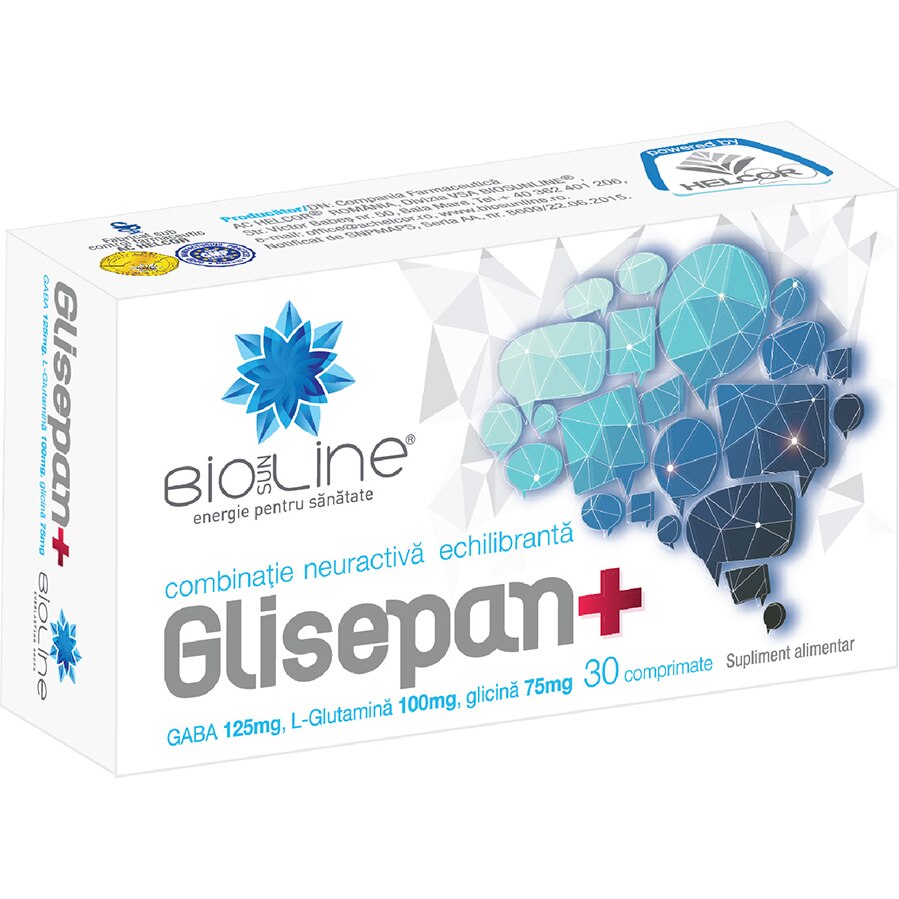 Supliment alimentar Glisepan+, BioSunLine, 30 comprimate