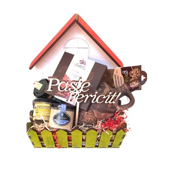 Cos cadou, Casuta noastra, Lady Marmelad, 2.5 kg, 10 produse Cos cadou, Casuta noastra, Lady Marmelad, 2.5 kg, 10 produse