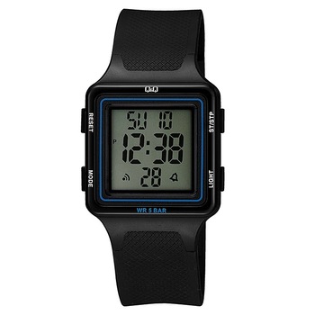 Ceas copii Q&Q M193 Digital WR 50 m Square Black Blue Ceas copii Q&Q M193 Digital WR 50 m Square Black Blue