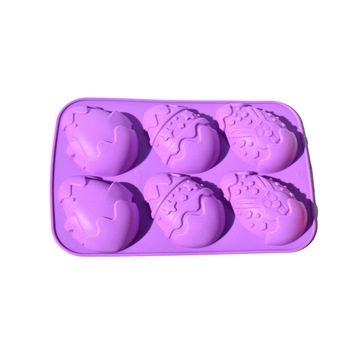 Forma silicon oua mari Paste, violet,6 forme Forma silicon oua mari Paste, violet,6 forme