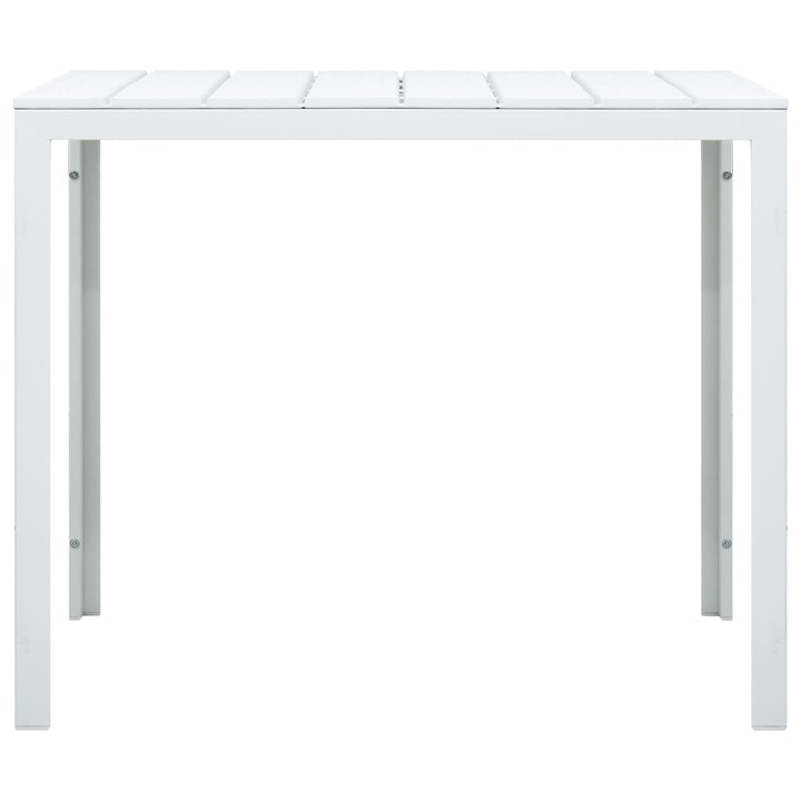 Холна масичка vidaXL, Пластмаса, 78 x 78 x 74 см, Бял