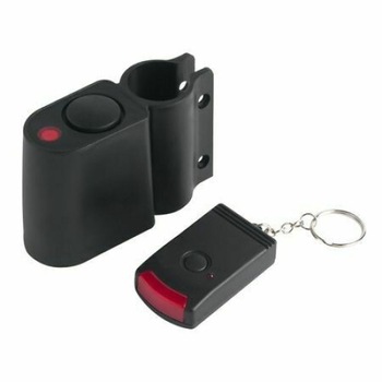 Alarma antifurt pentru bicicleta, Felis, Cu telecomanda, 110 dB, 5.5 x 6 x 3.5 cm, Negru Alarma antifurt pentru bicicleta, Felis, Cu telecomanda, 110 dB, 5.5 x 6 x 3.5 cm, Negru