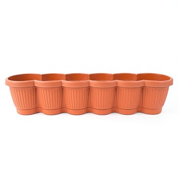 Jardiniera din plastic maro 60 cm Jardiniera din plastic maro 60 cm