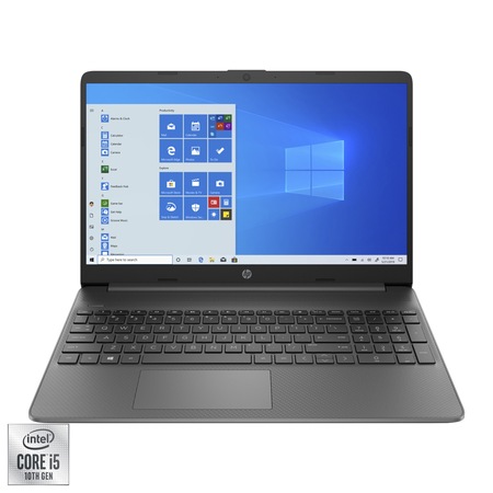Laptop HP 15 15s-fq1014nq cu procesor Intel® Core™ i5-1035G1 pana la 3.60 GHz, 15.6", Full HD, 8GB, 512GB SSD, Intel UHD Graphic , Windows 10 Home, Gray