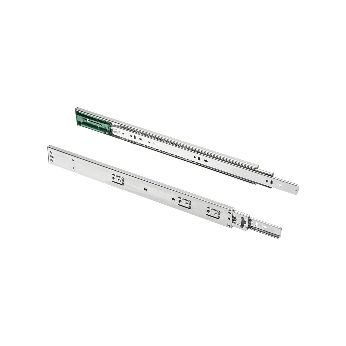 Set glisiere pe bile 500 mm, sistem Push To Open, 25 kg