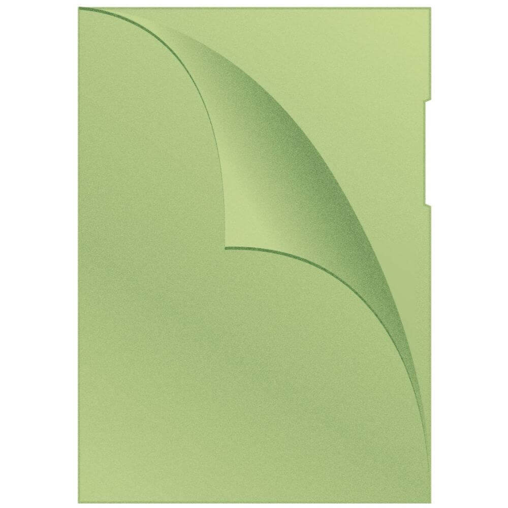 Set 100 Folii de Protectie A4 cu Deschidere Laterala, Tip Coaja Portocala, Culoare Verde, 120 MIC, Folie Documente Q-CONNECT