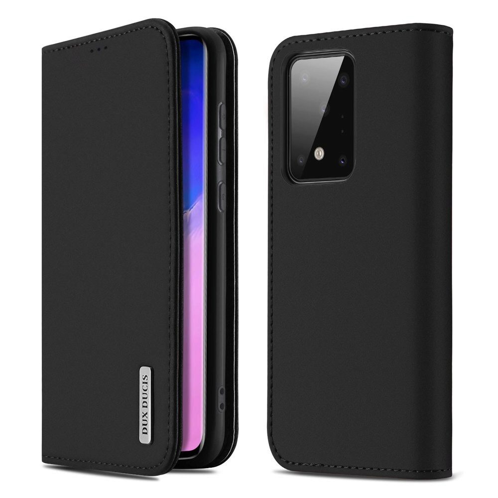 Husa Carte Dux Ducis Wish (Piele Naturala) pentru Samsung Galaxy S20 Ultra (6.9