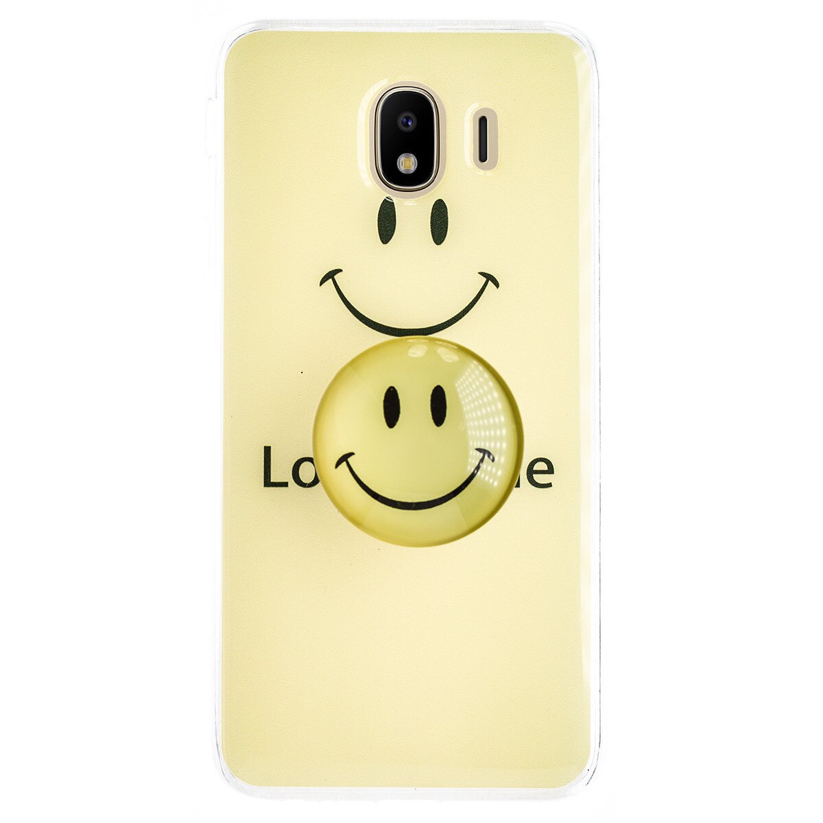 Husa Silicon cu suport Samsung Galaxy J4 2018, Smile
