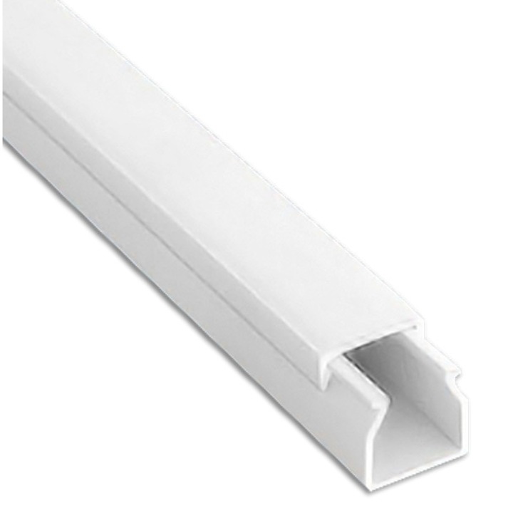 Canal cablu jgheab pat PVC 15x10mm 2 metri tehnopolimer IP20 mini