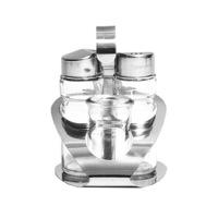 set solnita din sticla cu suport capac inox pentru sare piper si scobitoare imagen 55_0_
0