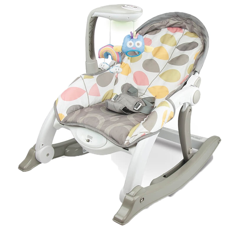 Balansoar cu vibratii Winfun Rainbow, cu inregistrare voce, senzor de sunet si carusel detasabil