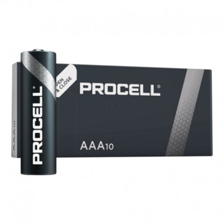 Baterii Duracell Procell LR03, AAA alcaline 10 Baterii / Set