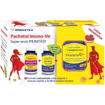 Supliment Alimentar Pachet Imuno-Vir + organizator cadou Supliment Alimentar Pachet Imuno-Vir + organizator cadou