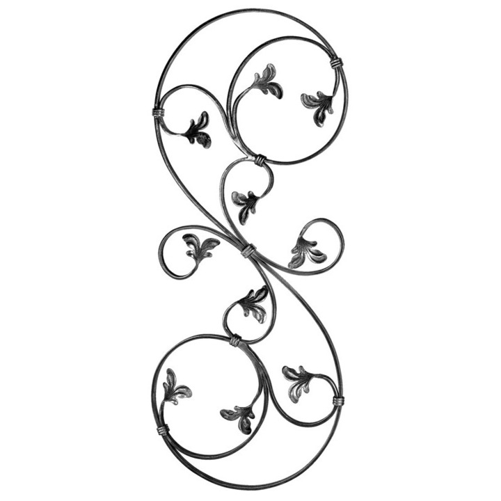 Kovácsoltvas díszlap 900x370 mm, Ferrobrand