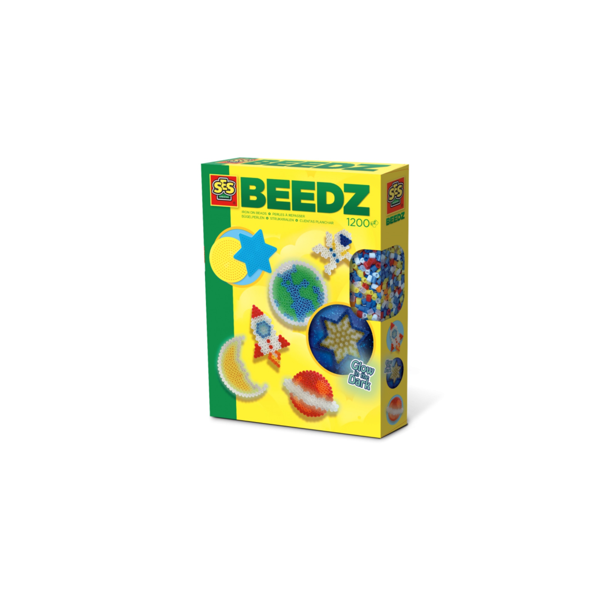 Set de artizanat SES Creative Set margele Glow in the dark