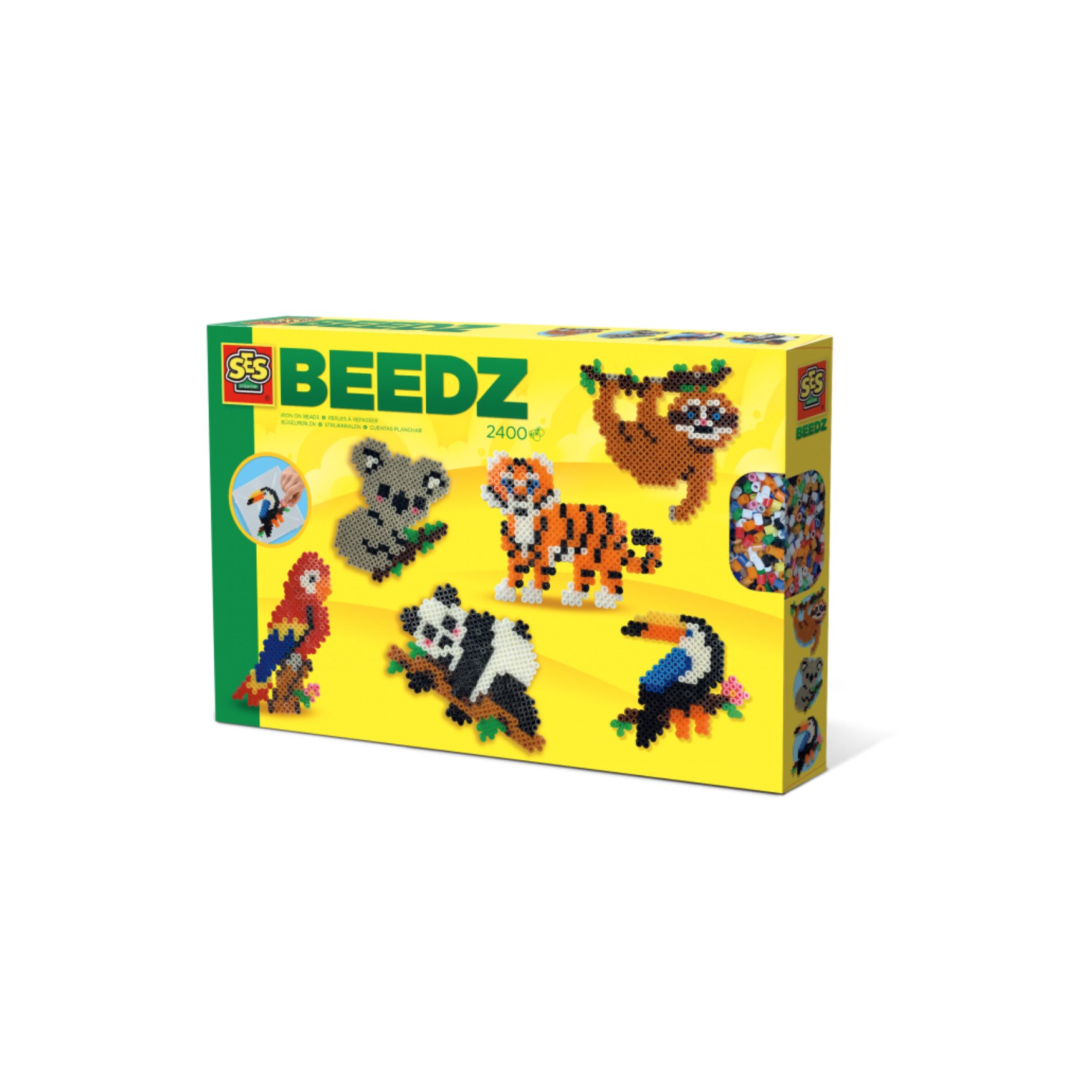 Set artizanat SES Creative Margele Animalute din jungla