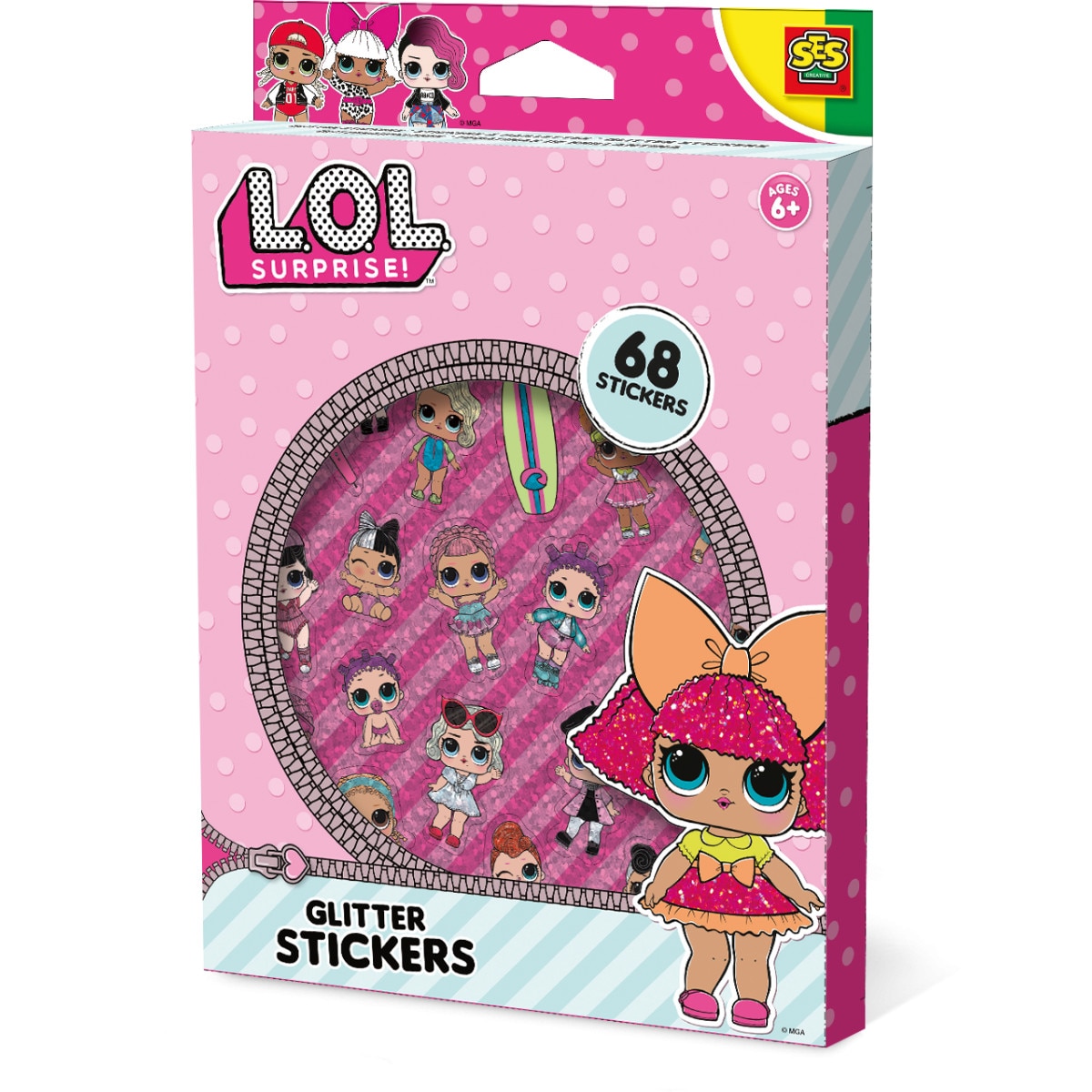 Set de artizanat SES Creative L.O.L Stickere Stralucitoare