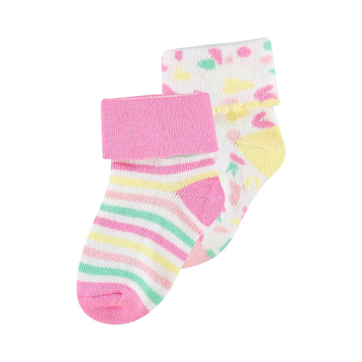Set 2 perechi sosete bebe, Noppies, Salinas, multicolor, 62/68 cm