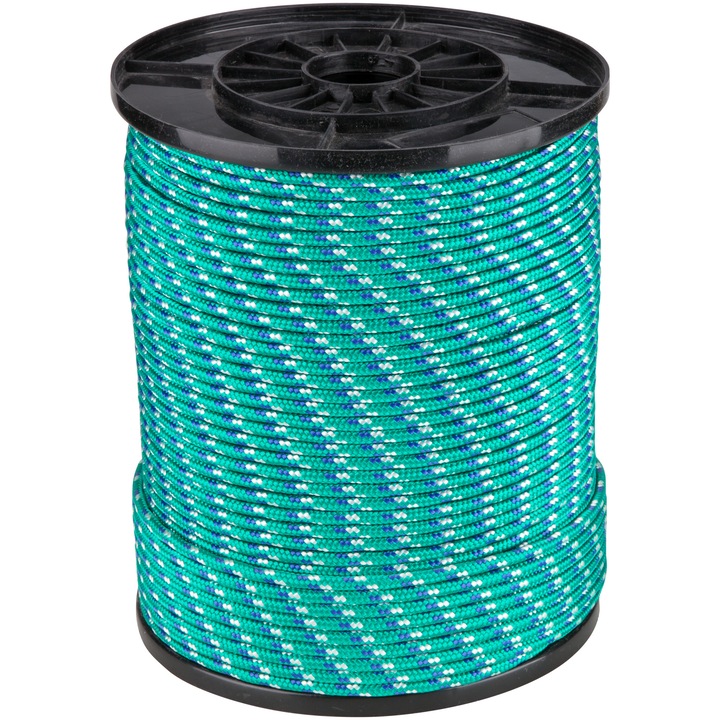 Въже EvoTools, PP 1001, 10 мм x 100 м, Зелен/многоцветен, Ролка